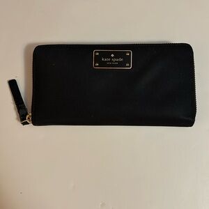 Black Kate Spade Nylon Wallet